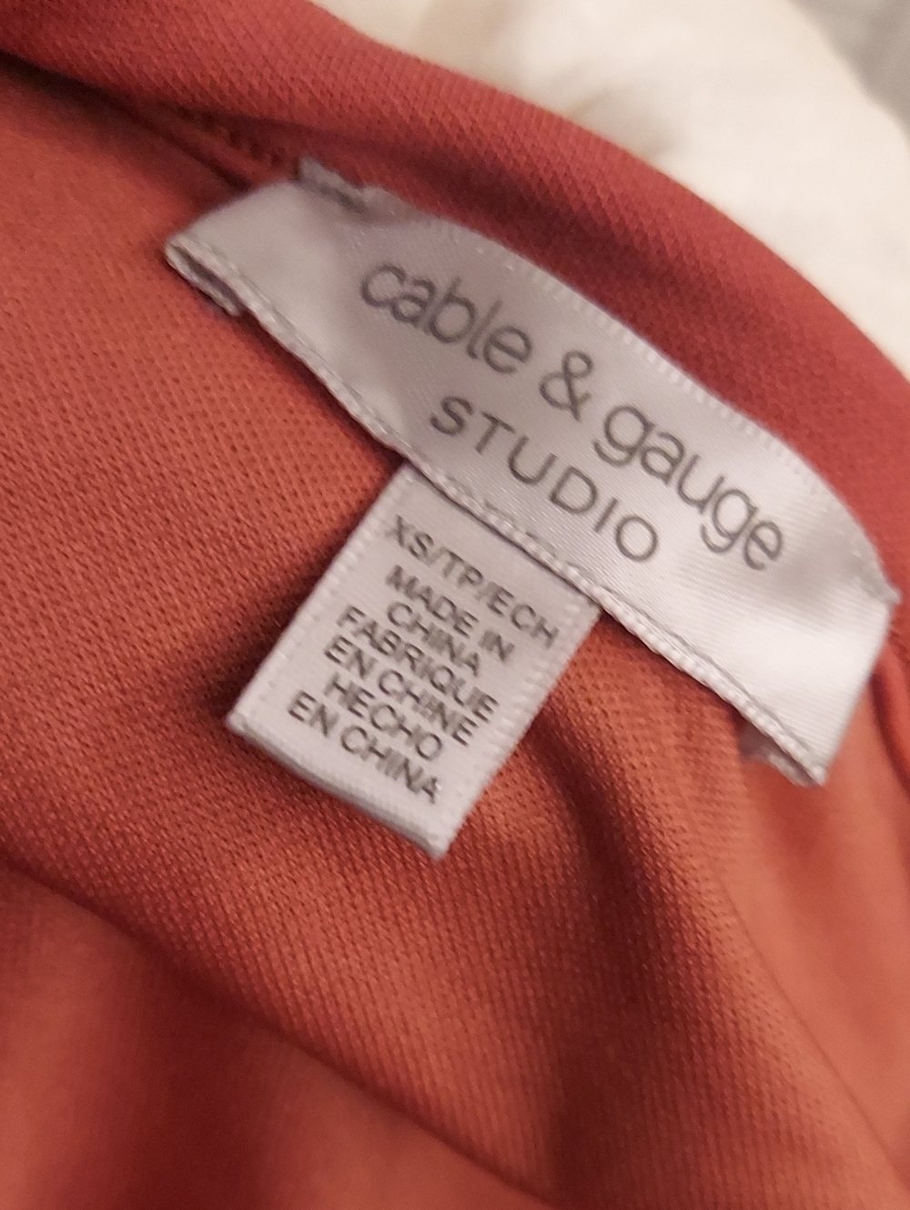 Rust Drawstring Ruched Short Sleeve Tee - Picture 6 of 6